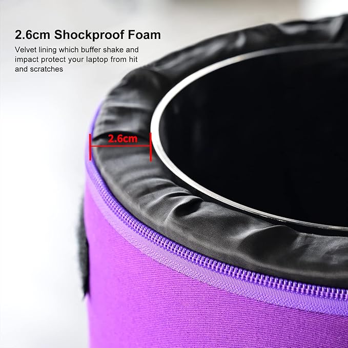 Omara 432HZ 6 Inch F Note Handle Clear Quartz Crystal Singing Bowl + 6" Purple Colored Carry Case Bag + One Suede Mallet